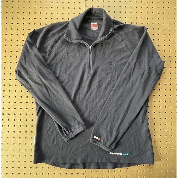 Icebreaker Merino Sweater Mens XL Navy Bodyfit 260 New Zealand Wool 1/4 Zip